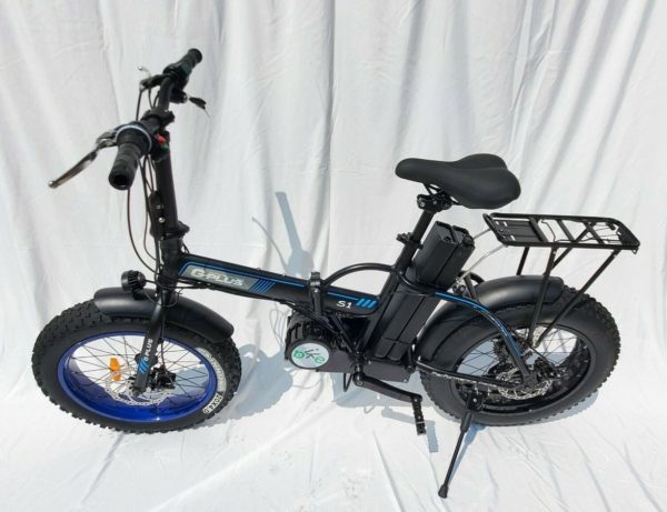 eBeast™ Turbo 20” folding fat tire ebike mid motor 48V 3000W 21Ah Black - Image 2